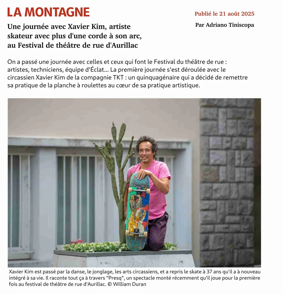 Article journal La Montagne. Page 1.
